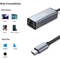 BENFEI USB-C to Ethernet Adapter (Thunderbolt 3 to RJ45) thumbnail