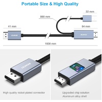BENFEI 344GY-1M HDMI to DisplayPort Unidirectional 4K Active Cable with USB Powered 1M thumbnail
