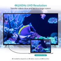 CHOETECH CH0050 USB-C to HDMI Gen2 4K Cable 5M Black thumbnail