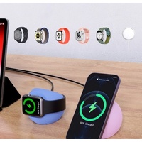 CHOETECH H050-BL Magnetic Holder for iPhone 12/13/14 /15 Series and iWatch (Blue) thumbnail