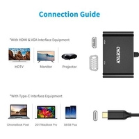 Choetech HUB-M17 USB-C TO HDMI VGA ADAPTER thumbnail