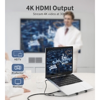 CHOETECH HUB-M43 7-in-1 USB-C Multiport Adapter with Foldable Laptop Stand thumbnail