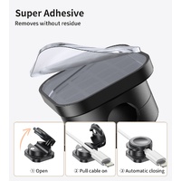 CHOETECH MCC001-BK 6 Pack Professional grade Magnetic Lock Cord Holder Clips Black thumbnail