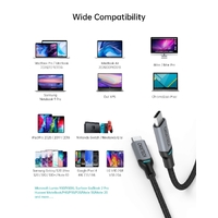 CHOETECH MIX00073 (XCC-1002 x2) 100W USB-C Braided Fast Charging Cable 1.8M 2 Pack thumbnail