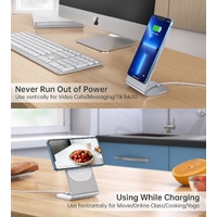 CHOETECH MIX00117SL Magasafe Fast Wireless Charger Stand Holder For iPhone 13/12 (H047+T517) thumbnail