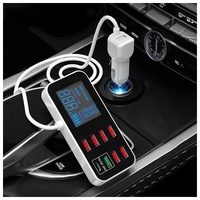 8-Port PD+QC3.0 Car Charger with LED Display thumbnail