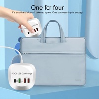 4-Port PD+QC3.0 Charger 40W with AU AC Adapter thumbnail