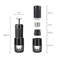 STARESSO Coffee Maker Red Dot Award Winner Portable Espresso Cappuccino Quick Cold Brew Manual Coffee Maker Machines All in One - Pink thumbnail
