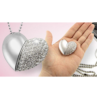 Heart Shape USB Pen Drive  16GB  (Pink) thumbnail