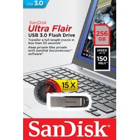 SANDISK 256GB CZ73 ULTRA FLAIR USB 3.0 FLASH DRIVE upto 150MB/s thumbnail