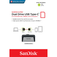 SanDisk 256GB Dual  USB 3.1 Type-C Flash Drive -SDDDC2-256G thumbnail