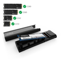 Simplecom SE504v2 NVMe / SATA Dual Protocol M.2 SSD USB-C Enclosure Tool-Free USB 3.2 Gen 2 10Gbps thumbnail