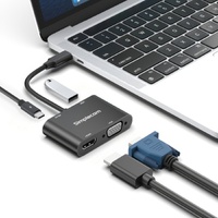 Simplecom DA440 4-in-1 USB-C Multiport Adapter with Power Delivery USB 3.0 VGA HDMI thumbnail