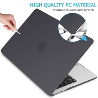 15 inch Air 2023 MacBook Air Matte Case  A2941 M2 Chip Hard Shell Case Keyboard Cover Black thumbnail