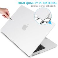 15 inch Air 2023 MacBook Air Matte Case  A2941 M2 Chip Hard Shell Case Keyboard Cover White thumbnail
