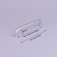 Aluminium Kitchen Cabinet Handles Drawer Bar Handle Pull 128mm thumbnail