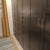 192mm Polished gold Furniture Kitchen Bathroom Cabinet Handles Drawer Bar Handle Pull Knob thumbnail