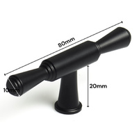 Black Zinc Kitchen Cabinet Handles Drawer Bar Handle Pull T thumbnail