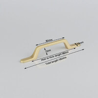 Gold Zinc Kitchen Cabinet Handles Drawer Bar Handle Pull 96mm thumbnail