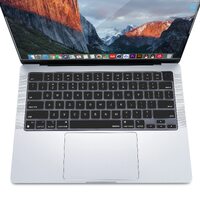 Keyboard Cover Skin For MacBook Pro 13 Pro 16 A2338 A2289 A2251 A2141 M1 M2 2020 to 2023 Black thumbnail