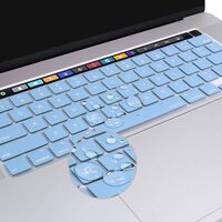 Keyboard Cover Skin For MacBook Pro 13 Pro 16 A2338 A2289 A2251 A2141 M1 M2 2020 to 2023 Sky Blue thumbnail