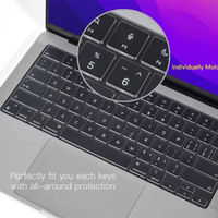 Keyboard Cover Skin For MacBook Air Pro 13 13.6 14 15.3 16 A2442 A2779 A2485 A2780 A2681 A2941 M1 M2 2021 to 2023 Clear thumbnail