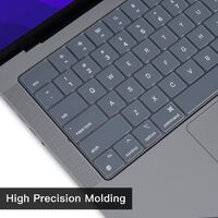 Keyboard Cover Skin For MacBook Air Pro 13 13.6 14 15.3 16 A2442 A2779 A2485 A2780 A2681 A2941 M1 M2 2021 to 2023 Grey thumbnail