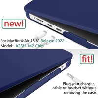 Suitable for  2023 2022 MacBook Air 13 inch case M2 Model A2681 Hard Shell Case Keyboard Cover Blue thumbnail