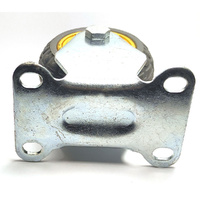 3" Heavy Duty Industrial Fixed Caster Wheel Caster Wheels Castor load 50KG Trolley Cart thumbnail