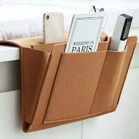 Bed Organiser Bed Caddy Sofa Organiser Bedside Organiser Book Magazines Organiser Khaki thumbnail