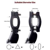 Adjustable Bike Kickstand Kickstand Rear Bicycle Stand for Bike 22"-28" Black thumbnail