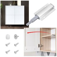 2x Magnetic Push Latches for Cabinets Push to Open Kitchen Hardware for Drawer Cupboard Wardrobe Closet thumbnail
