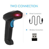 Wireless Barcode QR Bar Code Screen Scanner Data 1D 2D Reader USB Cable Mobile Payment Store thumbnail