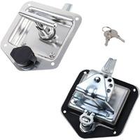 Trailer Door Latch Rv Door Tool Box Lock Gasket T-Handle with Keys 304 Stainless Steel thumbnail