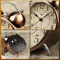 Dual Alarm Clock Twin Bell Alarm Clock, Bedroom Table Desk Alarm Clock Backlight thumbnail