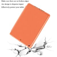 IPad 10.2 2019 7th Pencil Holder Slim Smart TPU Soft Case Orange thumbnail