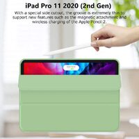 iPad Pro 11 Inch 2020 Soft Tpu Smart Premium Case Auto Sleep Wake Stand Cover Pencil holder Green thumbnail