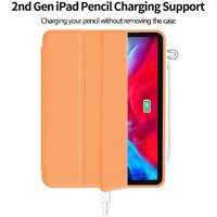 iPad Pro 11 Inch 2020 Soft Tpu Smart Premium Case Auto Sleep Wake Stand Cover Pencil holder Orange thumbnail