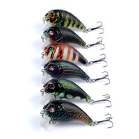 6x Popper Poppers 5cm Fishing Lure Lures Surface Tackle Fresh Saltwater thumbnail