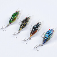 4x Popper Poppers 5cm Fishing Lure Lures Surface Tackle Fresh Saltwater thumbnail