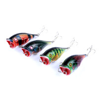 4X 6.5cm Popper Poppers Fishing Lure Lures Surface Tackle Fresh Saltwater thumbnail
