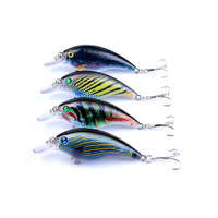 4x 7.5cm Popper Crank Bait Fishing Lure Lures Surface Tackle Saltwater thumbnail