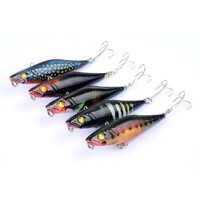 5X 7.5cm Popper Poppers Fishing Lure Lures Surface Tackle Fresh Saltwater thumbnail