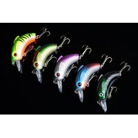 5x 5.5cm Popper Crank Bait Fishing Lure Lures Surface Tackle Saltwater thumbnail