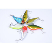 6x 7cm Vib Bait Fishing Lure Lures Hook Tackle Saltwater thumbnail