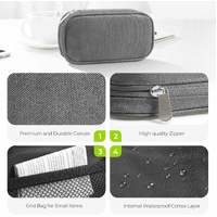 Weekly Pill Organizer 3 Times a Day Pill Box Daily Pill Case Vitamin, Medicine Case Grey thumbnail