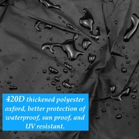 Lawn Mower Cover Lawn Tractor Cover Waterproof Heavy Duty 420D Polyester UV Protection thumbnail