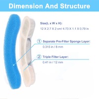 Pet Cat Water Fountain Filter Replacement Filter Arc-Shaped Fountain Filters 4 Filtration System thumbnail