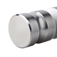 Shower Glass Door Knob Bathroom Round Back-to-Back Handle SUS304 Brushed Nickel thumbnail