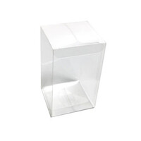 10 Pack of Large Plastic 22x14.5cm Rectangle Cube Box - Exhibition Gift Product Showcase Clear Plastic Shop Display Storage Packaging Box thumbnail